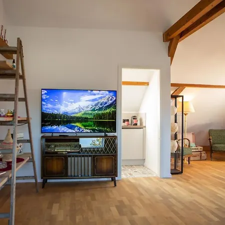 Apartmán Rooftop Arts&crafts Apartment, Zentral Und Ruhig, 3 Dachterrassen Augsburg